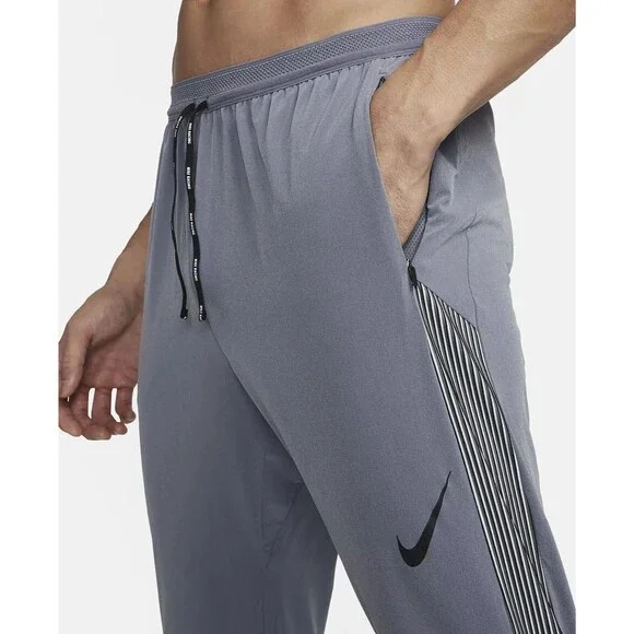 Nike AeroSwift Men's Dri-FIT ADV Running racing Pants FN3361-003 Grey Large NEW